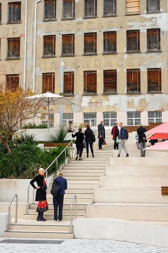 GANA Architects explore Prahran Square steps.